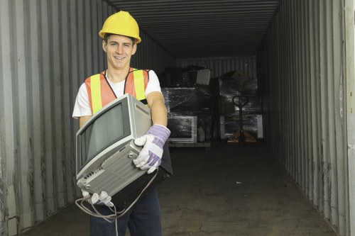 Organized packing process during a move with Man and Van Archway